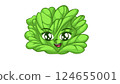 Cute and Happy Cartoon Lettuce 124655001