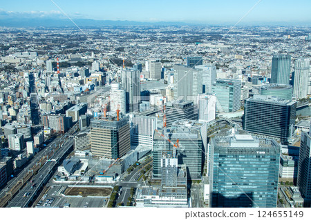 [Kanagawa Prefecture] Looking towards Yokohama Station from Yokohama Landmark Tower 124655149