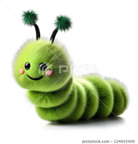 可愛的毛毛蟲絨毛玩具 可愛的毛毛蟲絨毛玩具 124655400