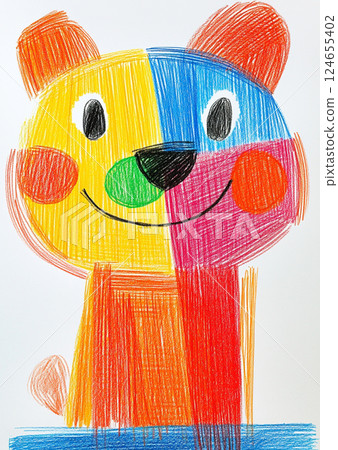 多彩熊插圖 多彩熊插圖 124655402