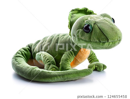 可愛的毛絨蜥蜴 124655458