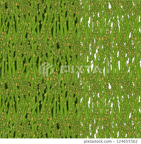 asparagus close up seamless pattern. Vector flat art for food design, recipe, cook book, packages, menu, food ads and decor Eat green 124655562