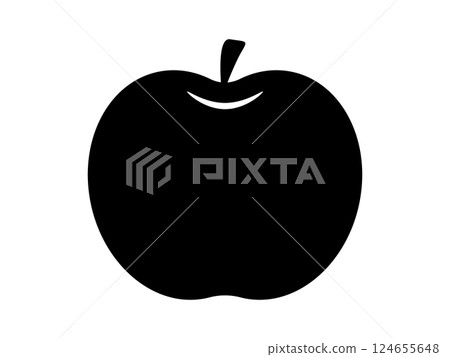 Apple icon monochrome 124655648