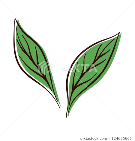 Elegant Leaf Design of lemon in flat style. Perfect for botanical design, nature inspired pattern, organic product packaging, kitchen decor and fresh natural theme. Elegant Leaf Design of lemon in flat style. Perfect for botanical design, nature inspired pattern, organic product packaging, kitchen decor and fresh natural theme. 124655665