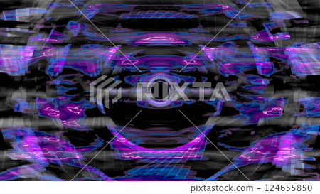 VJ Abstract Noise Techno Simple Black and White Purple [Another Version Available] 124655850