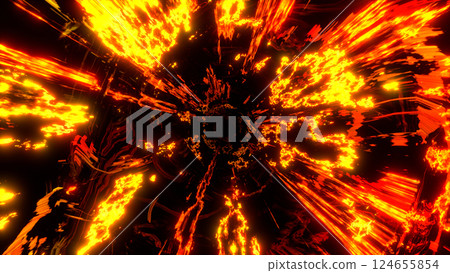 VJ Tunnel Warp Fire Speed 紅橙 [另有版本可用] 124655854