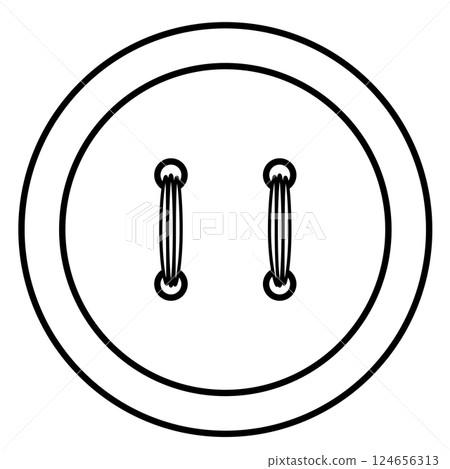 Illustration of a four-hole button 124656313