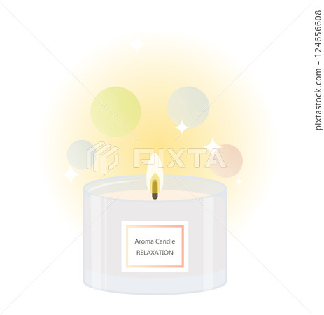 Aroma candle illustration Aroma candle illustration 124656608