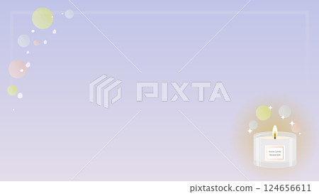 芳香療法蠟燭圖像插圖背景框架 124656611