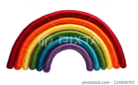 刺繡彩虹 124656701
