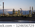 Yokkaichi factory night view 124656729