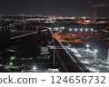Yokkaichi factory night view 124656732