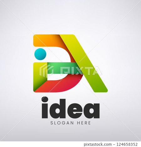 Idea Logo Design, Creative Initials Monogram Company, Vector Illustration Idea Logo Design, Creative Initials Monogram Company, Vector Illustration 124658352