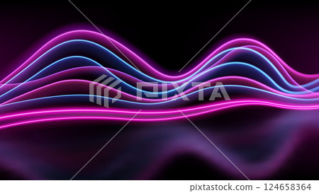 Blue and Pink Light Trails, Long Time Exposure Motion Blur Effect, Vector Illustration Blue and Pink Light Trails, Long Time Exposure Motion Blur Effect, Vector Illustration 124658364