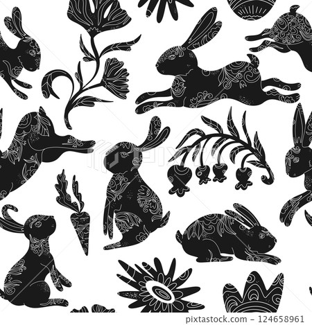 seamless pattern with fish seamless pattern with fish 124658961