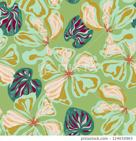 seamless pattern with colorful butterflies seamless pattern with colorful butterflies 124658963