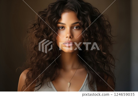 Beauty and Care Products Promotion: Portrait of a Young Pretty Girl Beauty and Care Products Promotion: Portrait of a Young Pretty Girl 124659035