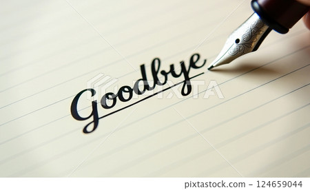 Saying Goodbye: The Weight of Parting Words 124659044