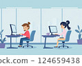 People working in office, cartoon style. AI Generated People working in office, cartoon style. AI Generated 124659438