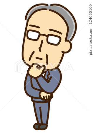 思考中年男子 思考中年男子 124660100