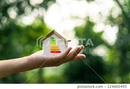 Home Energy Efficiency, Eco-Friendly Home Improvement. Home Energy Efficiency, Eco-Friendly Home Improvement. 124660405
