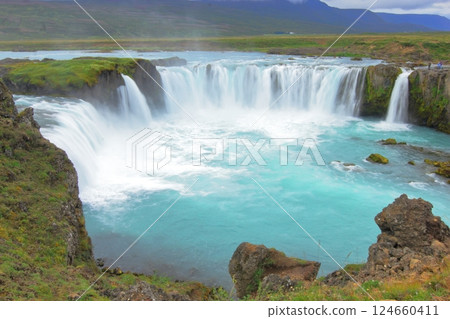 The spectacular Godafoss waterfall in Iceland 124660411