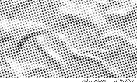 Chrome metallic dotted halftone textured abstract aesthetic Background. Vintage grunge vector illustration. 124660709