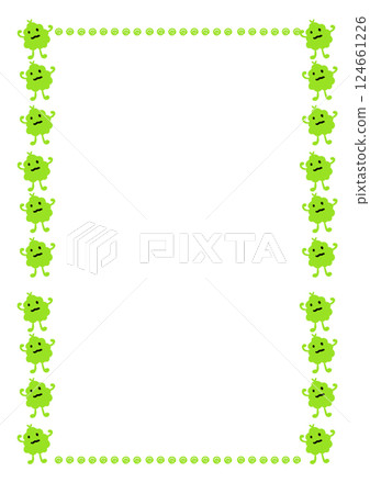 A4 paper frame with germ pattern A4 paper frame with germ pattern 124661226