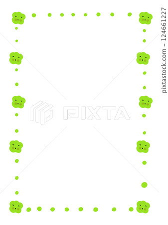 A4 paper frame with germ pattern A4 paper frame with germ pattern 124661227