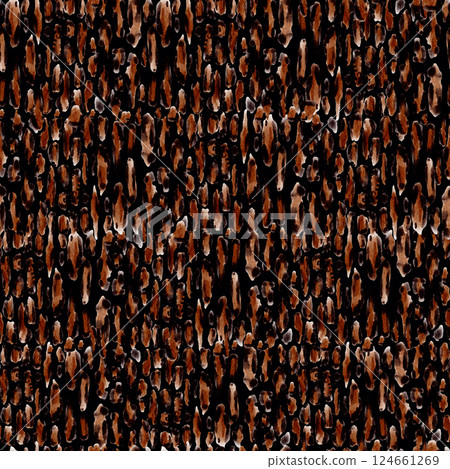 Leopard watercolor pattern design, animal print seamless texture. 124661269