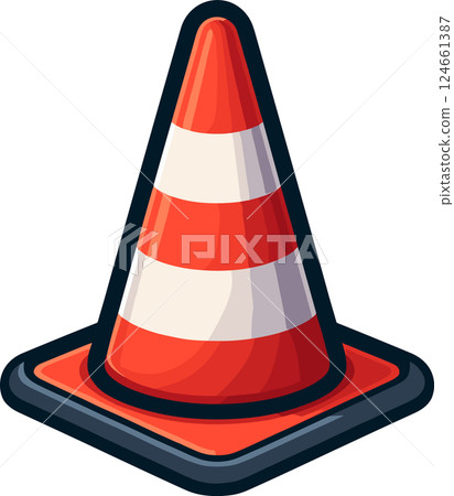 交通錐插圖 交通錐插圖 124661387