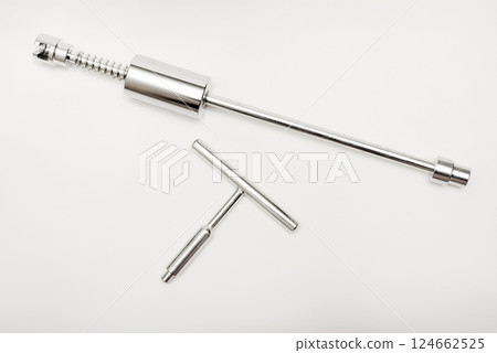 Metal reverse hammer for straightening car body dents. Metal reverse hammer for straightening car body dents. 124662525