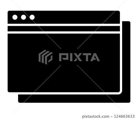 Computer window Computer window 124663633