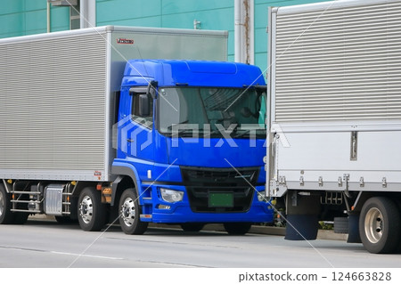 Logistics truck Logistics truck 124663828