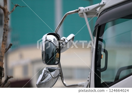 Truck side mirror 124664024