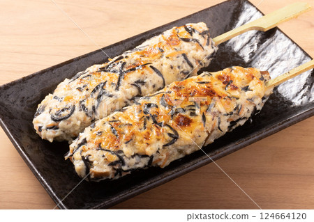 羊棲菜雞肉丸串 124664120