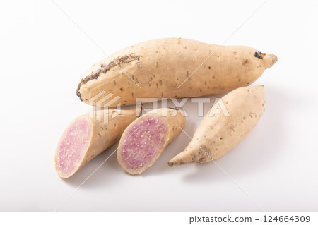 [Produced in Ibaraki Prefecture] Purple sweet potato (organic) 124664309