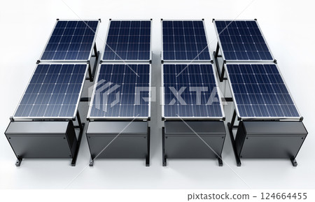 Innovative Solar Energy System with Advanced Battery Storage for optimal efficiency and reliability 124664455