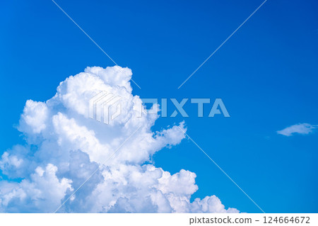 [夏季材料]夏日天空圖像[長野縣] 124664672