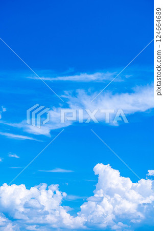 [Summer material] Summer sky image [Nagano Prefecture] 124664689