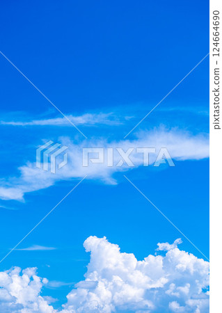 [Summer material] Summer sky image [Nagano Prefecture] 124664690
