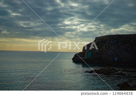 The coast of Mallorca in the Mediterranean Sea The coast of Mallorca in the Mediterranean Sea 124664838