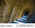 Arch in Park Guell, Barcelona, Spain 124664844