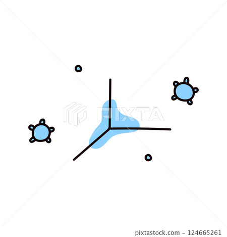 黴菌和洗衣物的插圖 124665261