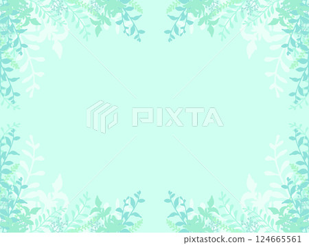 Simple plant frame illustration background 124665561