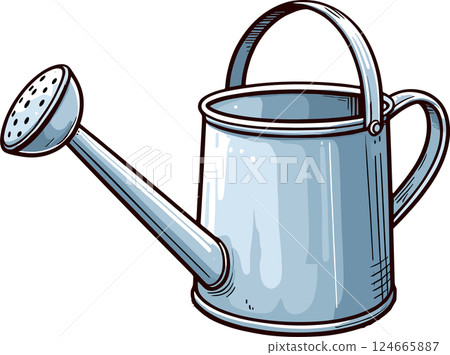 簡單的噴壺插圖 124665887