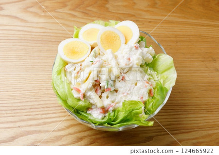 Macaroni potato salad Macaroni potato salad 124665922
