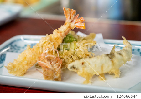 Assorted delicious tempura 124666544