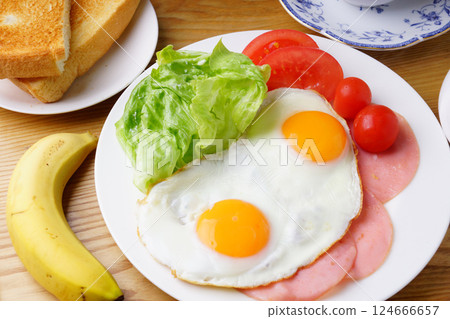 Ham Egg Breakfast Ham Egg Breakfast 124666657