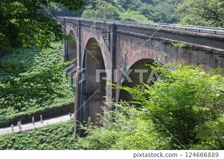Meganebashi Bridge on the former Shinetsu Main Line Meganebashi Bridge on the former Shinetsu Main Line 124666889